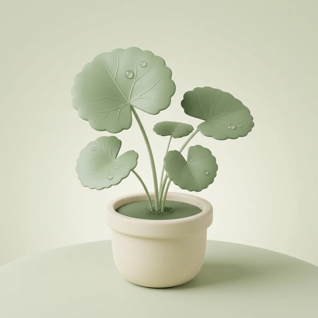 Vivaderm Serum: ilustración 3D de centella asiática