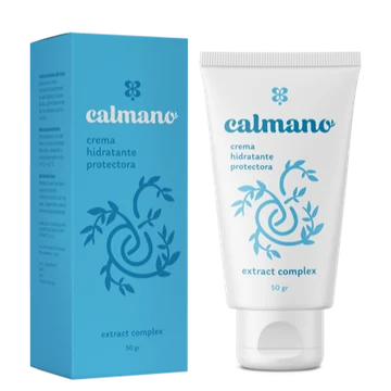 Calmano crema para el cuidado de las piernas: tubo y caja