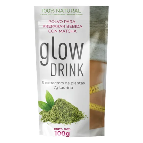 Glow Drink: envase de 100 g de polvo para preparar bebida con matcha